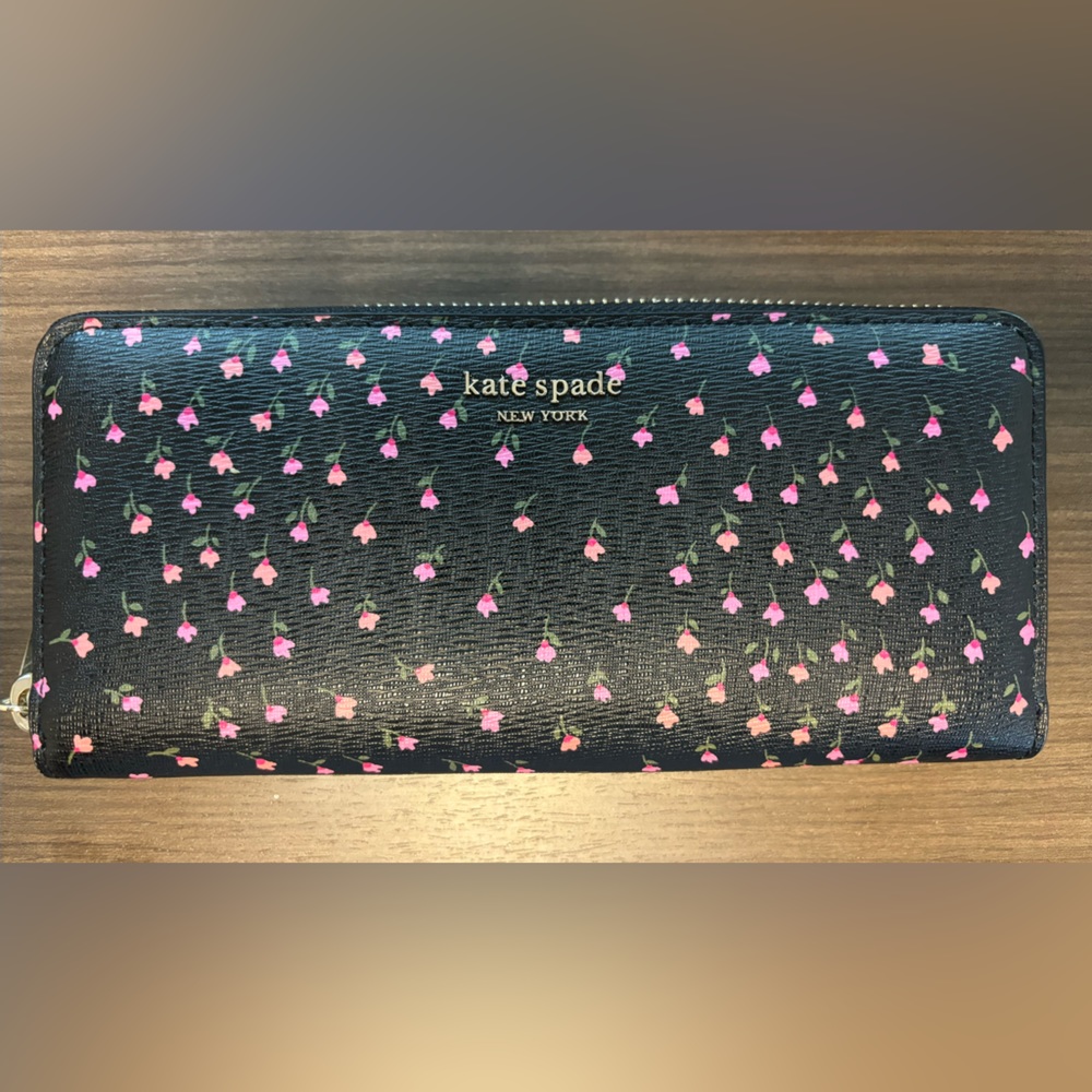 Kate Spade Sylvia Meadow zip around wallet